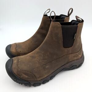 Keen Anchorage III Waterproof Snow Boot Men's Leather Brown Size US10.5 EU44